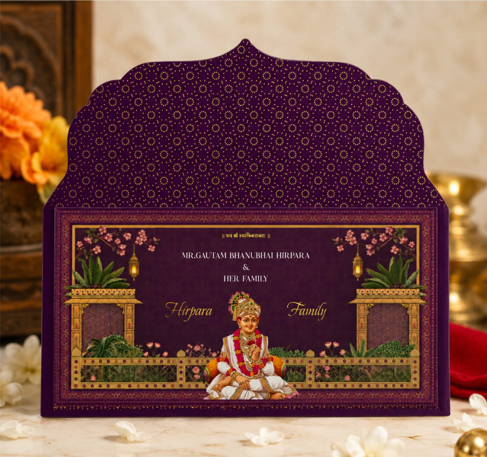 Personalized Swaminarayan Shagun Lifafa money cover