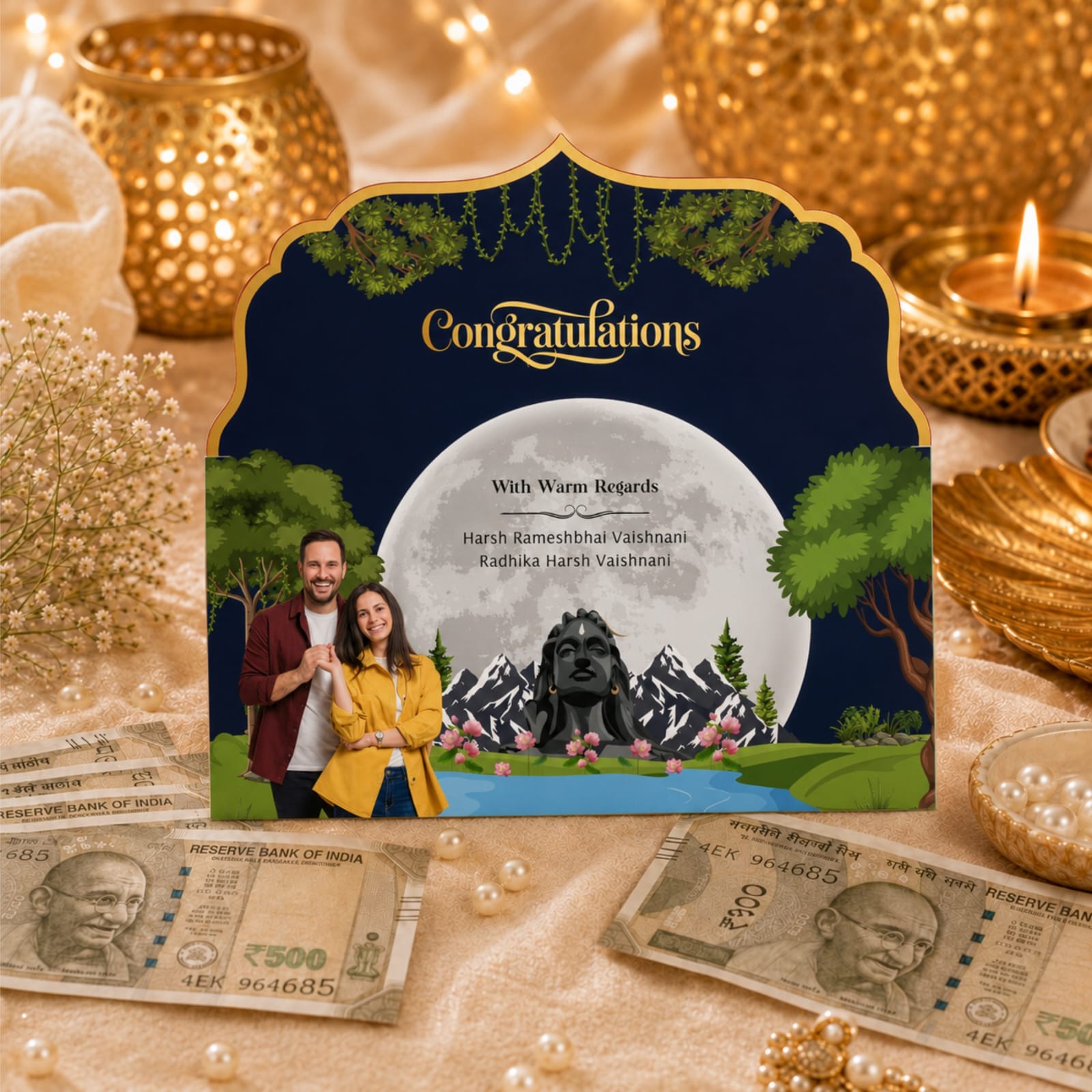 Congratulations couple money cover
